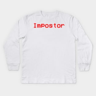 Impostor Among Us Kids Long Sleeve T-Shirt